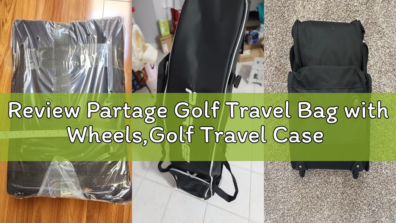 Review Partage Golf Travel Bag with Wheels,Golf Travel Case for Airlines -Black