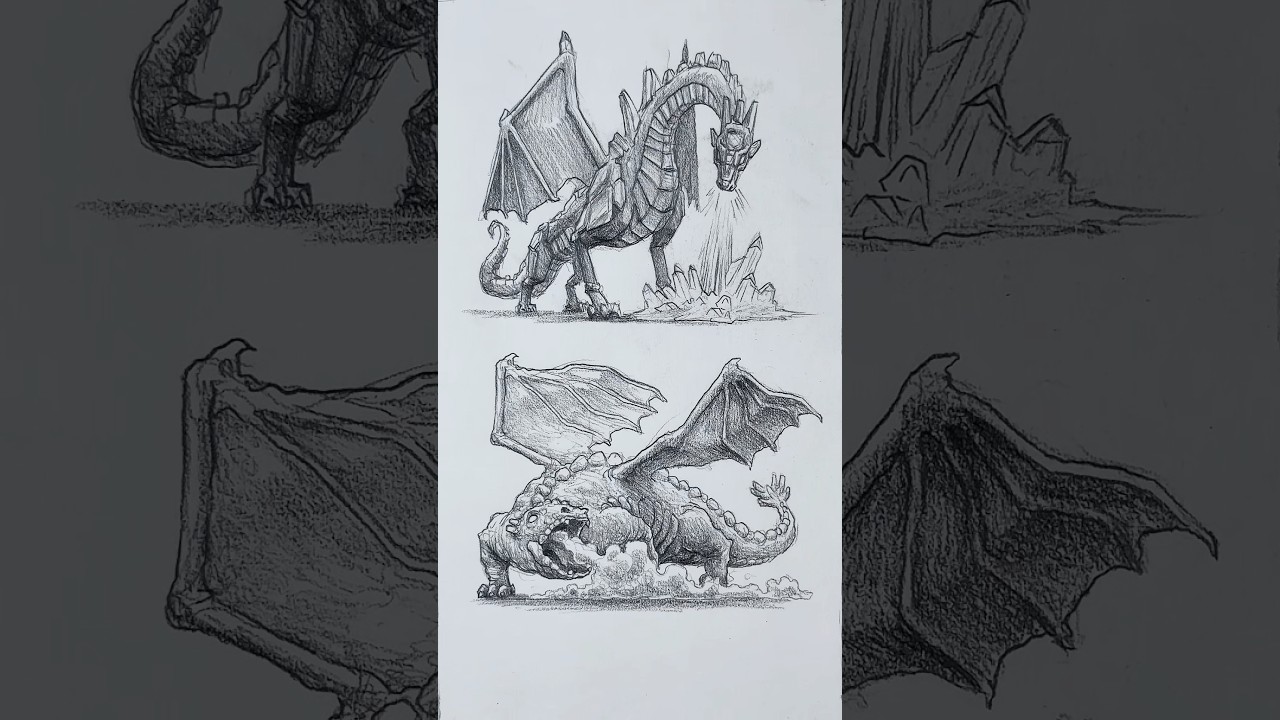 Как нарисовать дракона 🐲 #искусство #рисунок #длятебя
