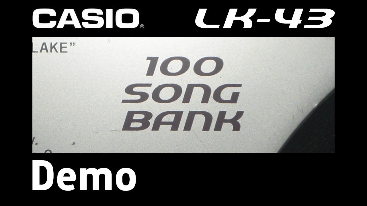 Casio LK-43 Song Bank Demonstration