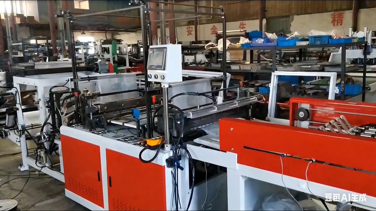 K Seal bottom Square Bottom PE Plastic Bag Making Machine for Fish packing,Box inner packing
