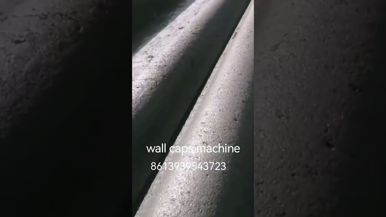 concrete fence wall cap machine matched with fence slab and concrete column #precastconcrete