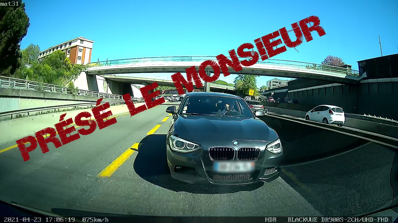 dashcam france n°31 + road rage à la fin de la vidéo
