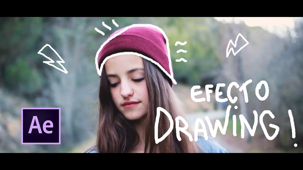 Como hacer efecto DRAWING/ SCRIBBLE(Garabato) - After Effects en Español | VioletaPhoto