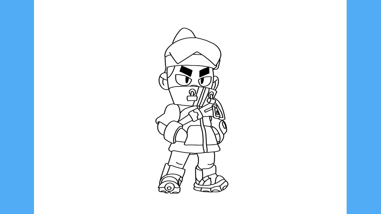 COMO DESENHAR O FANG POLVO DO BRAWL STARS