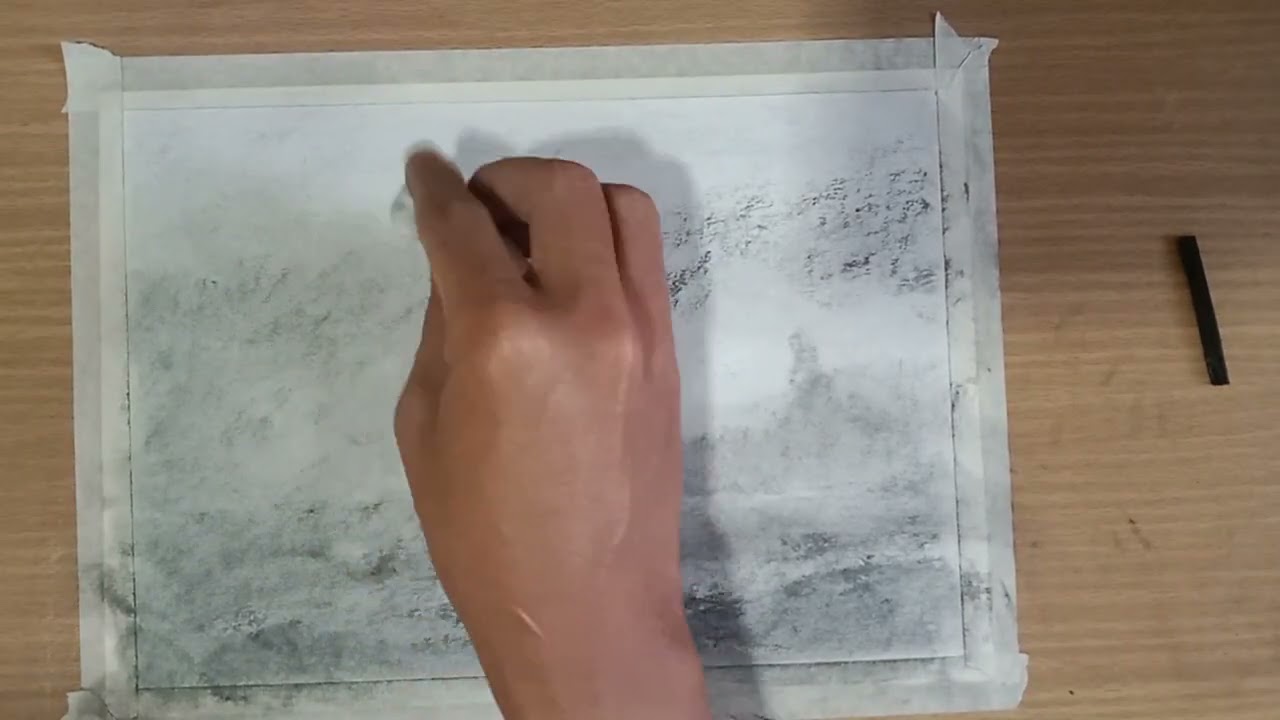 Art for teacher G8 ม2 Landscape (Charcoal)