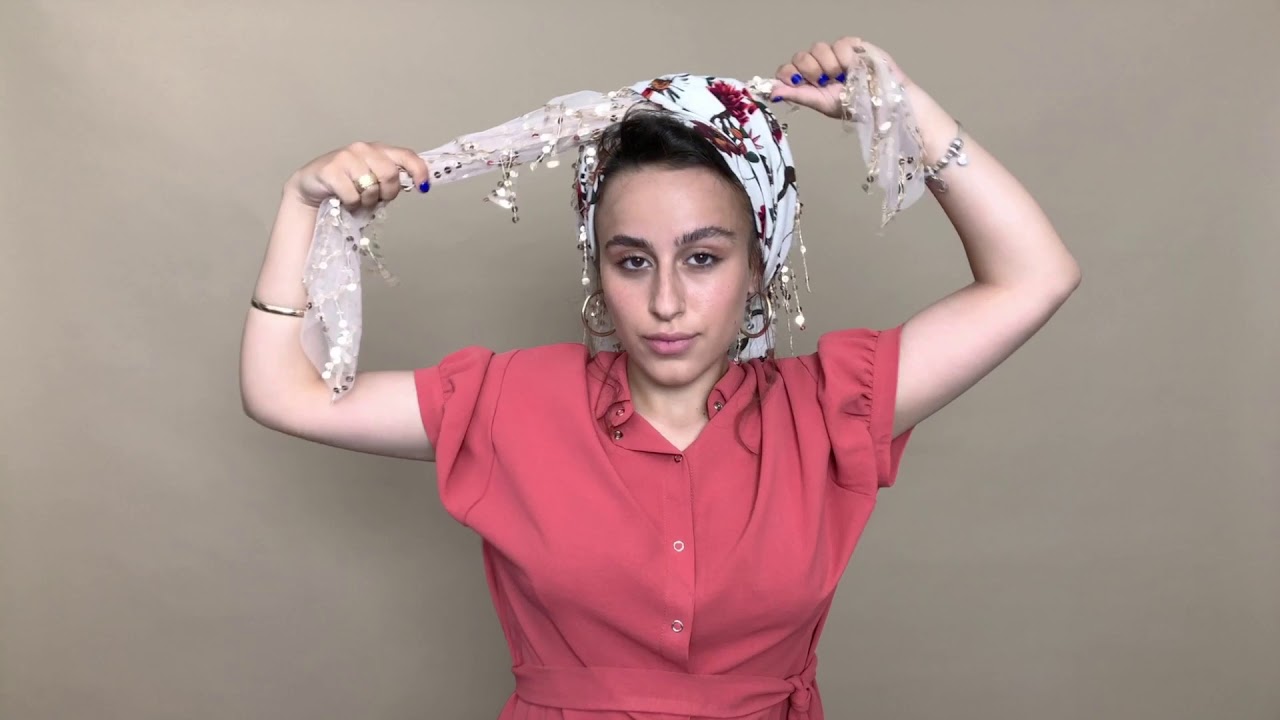 אתכסיא- קשירת מטפחת ריבוע ענק