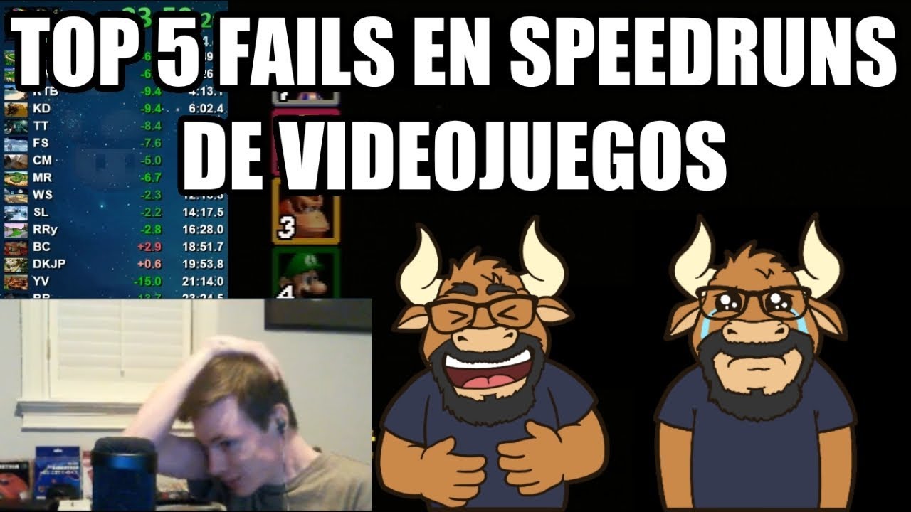 Top 5 Fails en Speedruns de Videojuegos