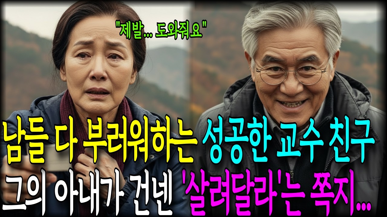 남들 다 부러워하는 성공한 교수 친구, 그의 아내가 건넨 '살려달라'는 쪽지... 그 후 벌어진 충격 반전! | 노후사연 | 사연라디오 | 오디오북