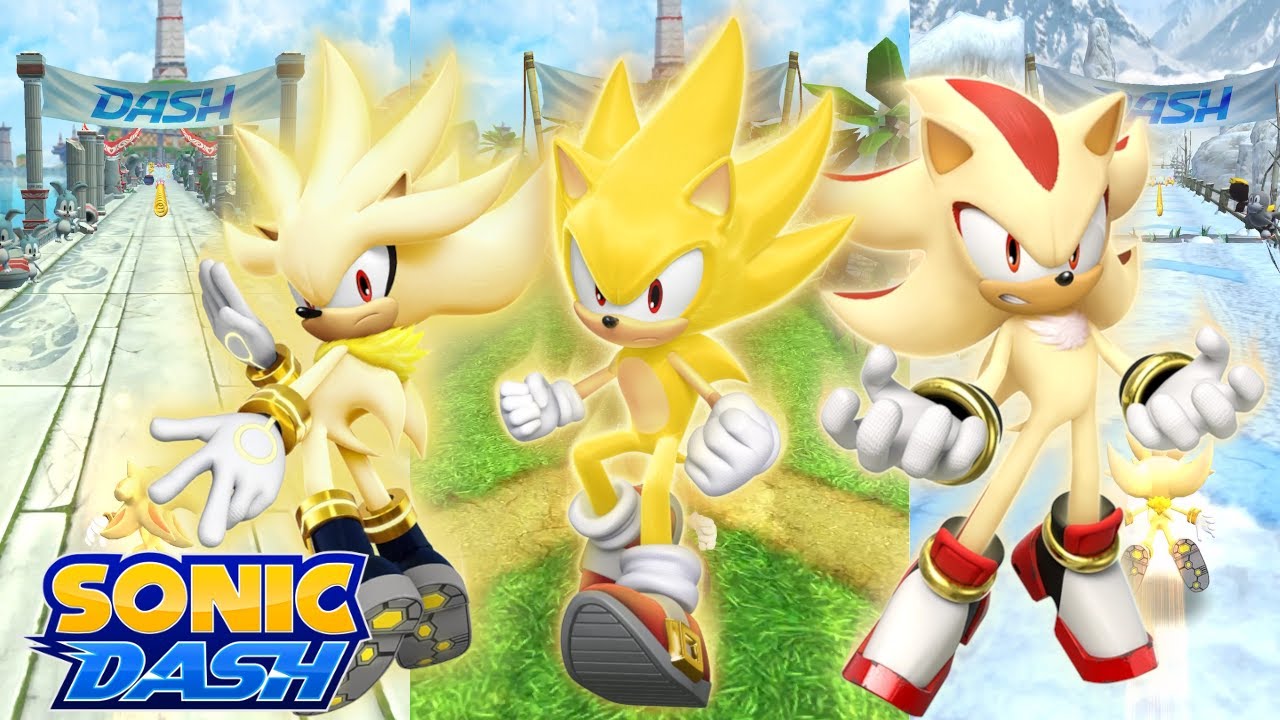 Sonic Dash (iOS) - Super Sonic vs. Super Shadow vs. Super Silver