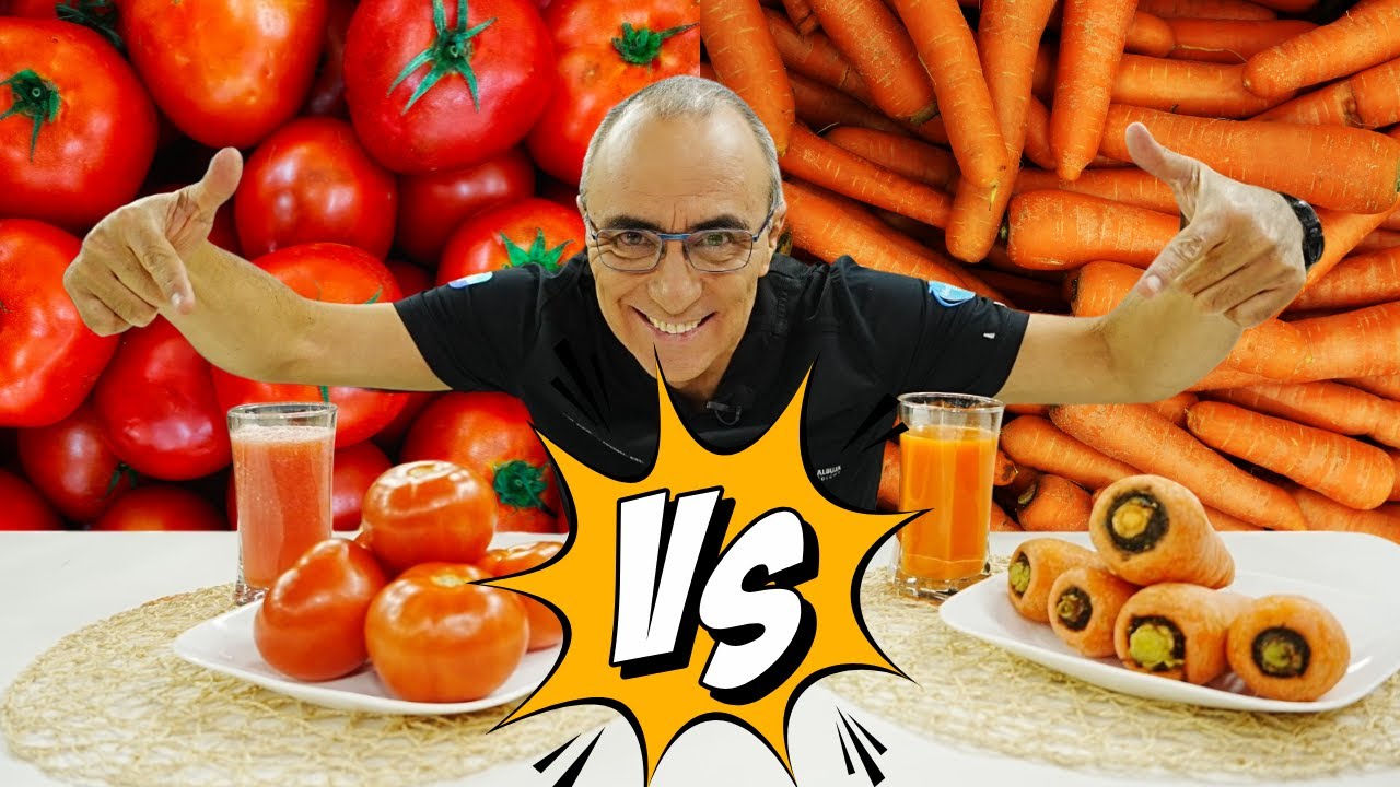 🍅🥕 Tomate VS Zanahoria: Levanta tu Sistema Inmune con el Mejor Jugo