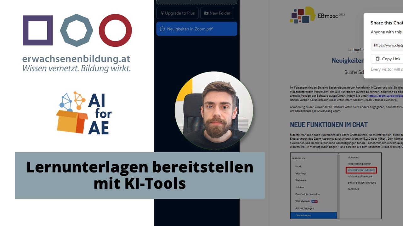 Lernunterlagen bereitstellen mit KI-Tools