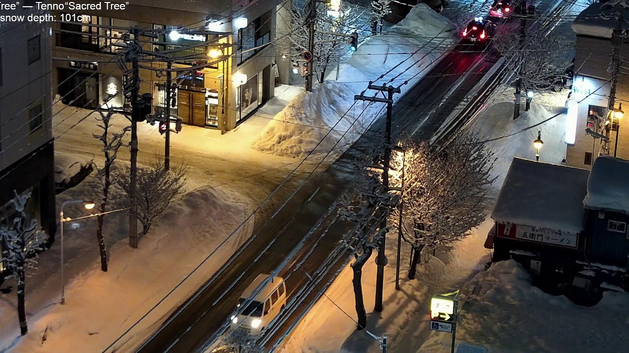 Sapporo in Winter, lofi radio 24 hours | February 12, 2026 | 札幌市中央区交差点の積雪ライブカメラ