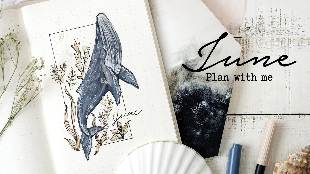 Plan with me | June 2018 Bullet Journal Setup | Magic Under the Sea