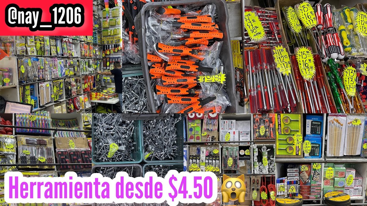 🔨 Mercancía desde $4.50 |  FERRETERÍA/HERRAMIENTA BÁSICA más BARATA del Centro CDMX