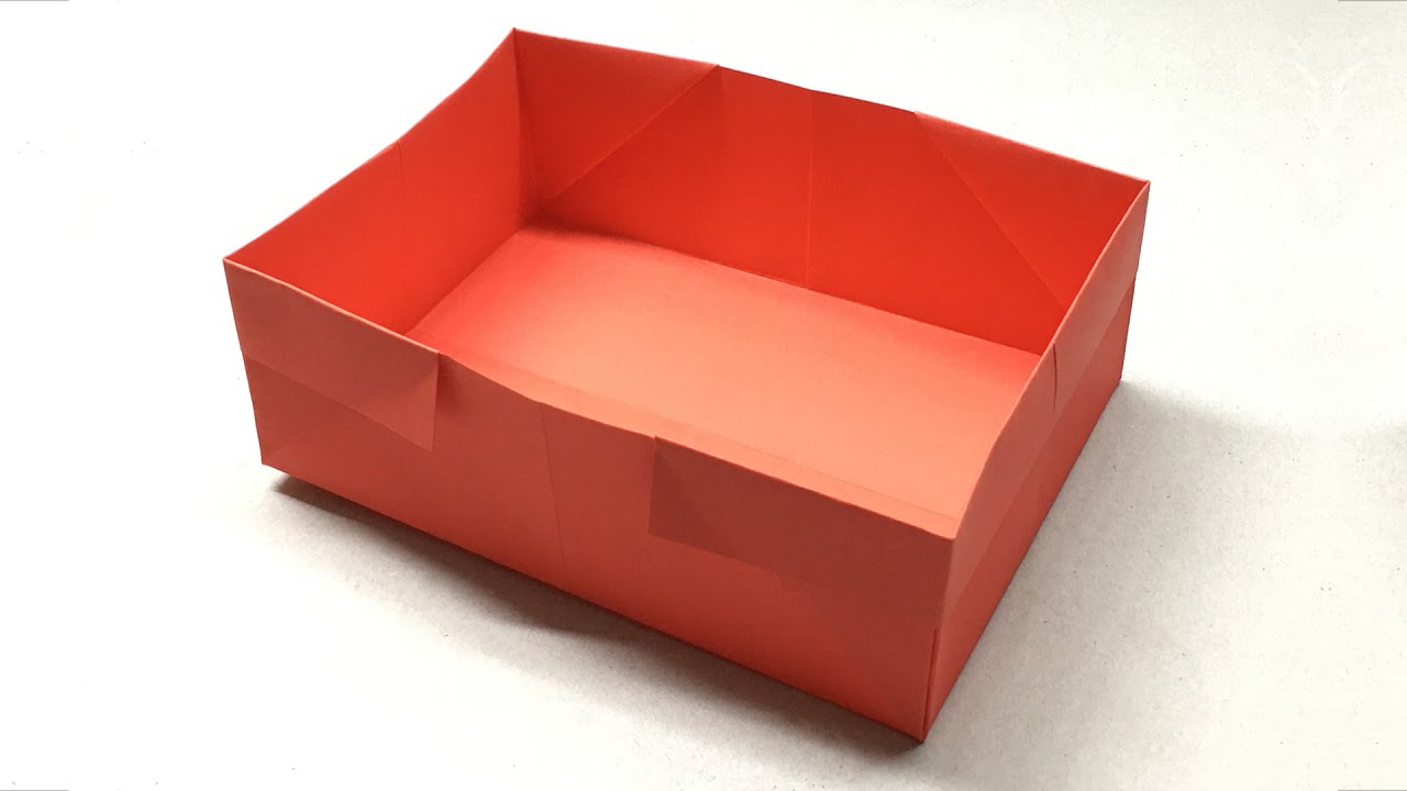 Cách gấp cái Hộp ăn Quà Vặt bằng giấy A4