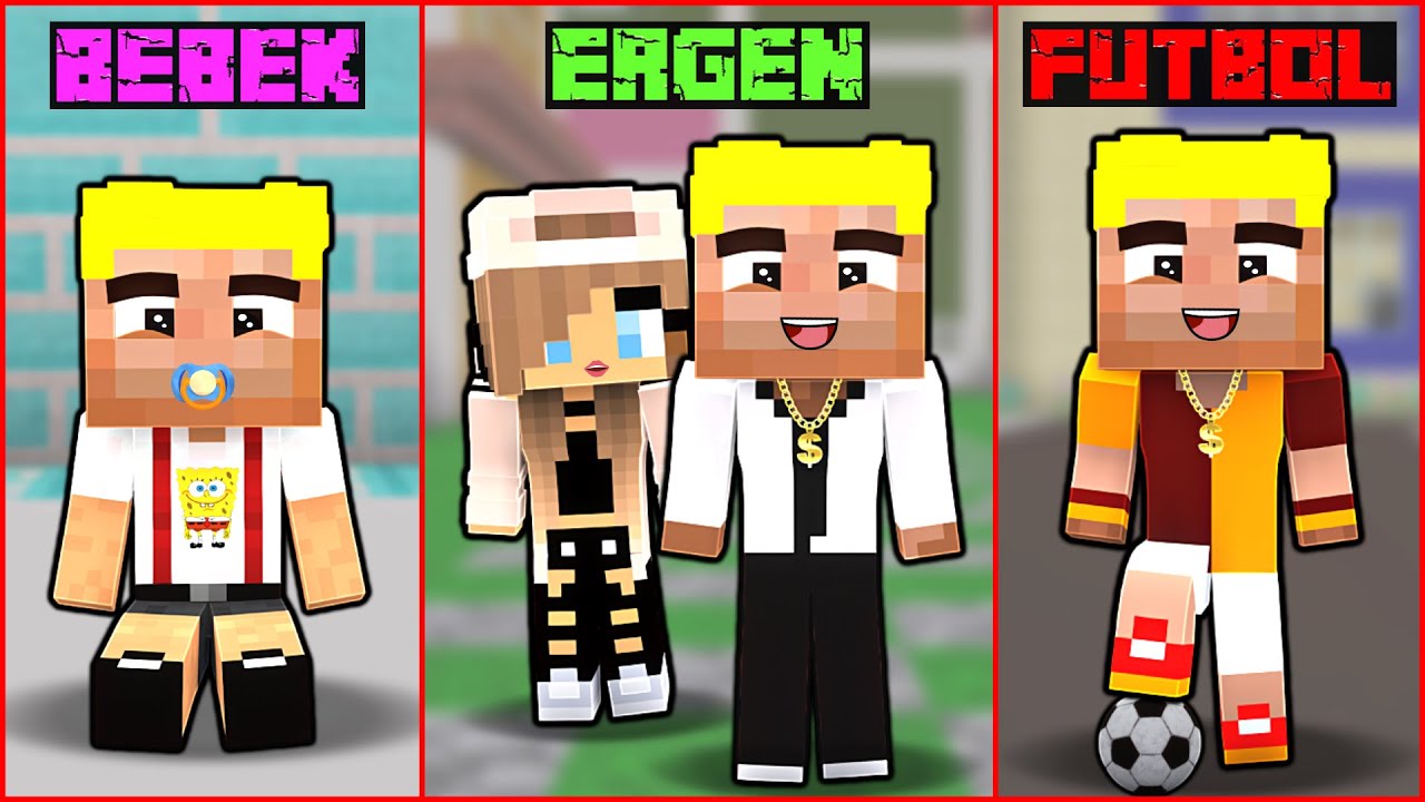 BEBEKLİKTEN FUTBOLCULUĞA EFEKAN'IN HAYATI! 😱 - Minecraft