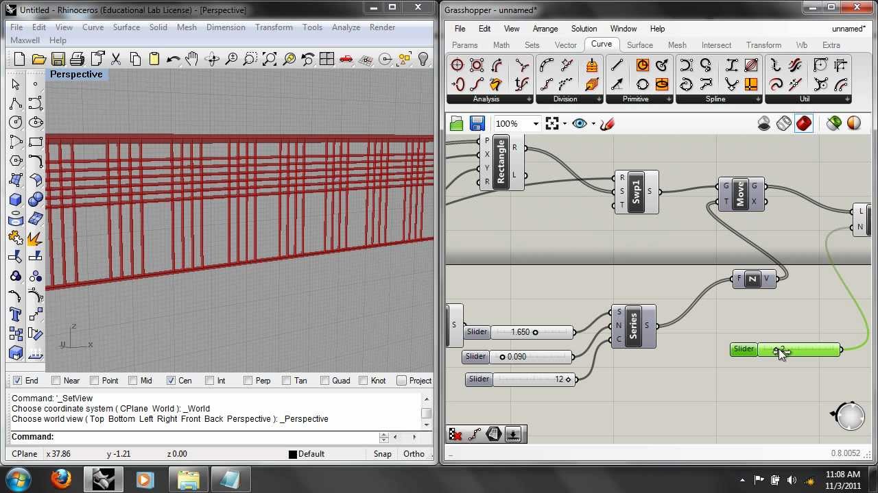Grasshopper Lab 2: Cull Patterns, Facade Study - Fall 2011