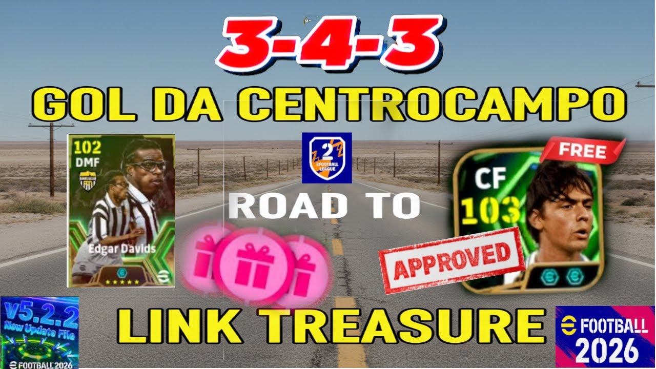 GOL DA CENTROCAMPO! DAVIDS ROAD TO DIV 2 KINGBONNY1982 EFOOTBALL 2026 TREASURE LINK INZAGHI GAMEPLAY
