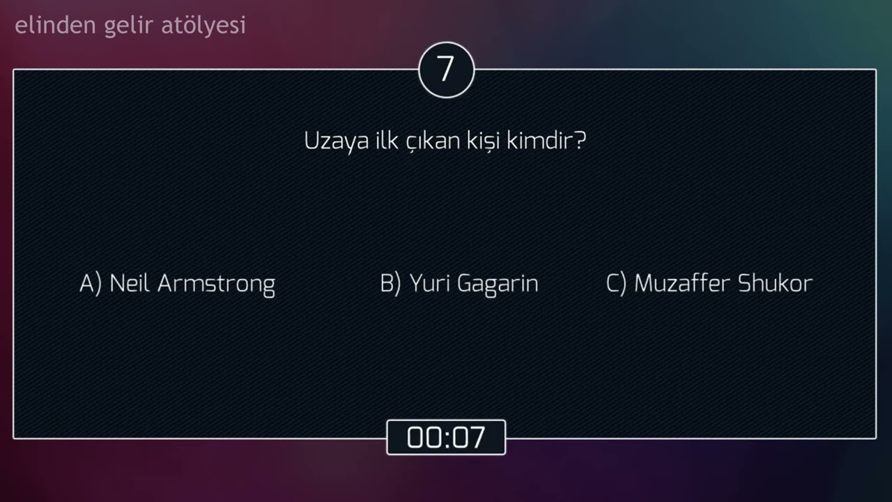 Bilgi Yarışması - Genel Kültür Soruları #1