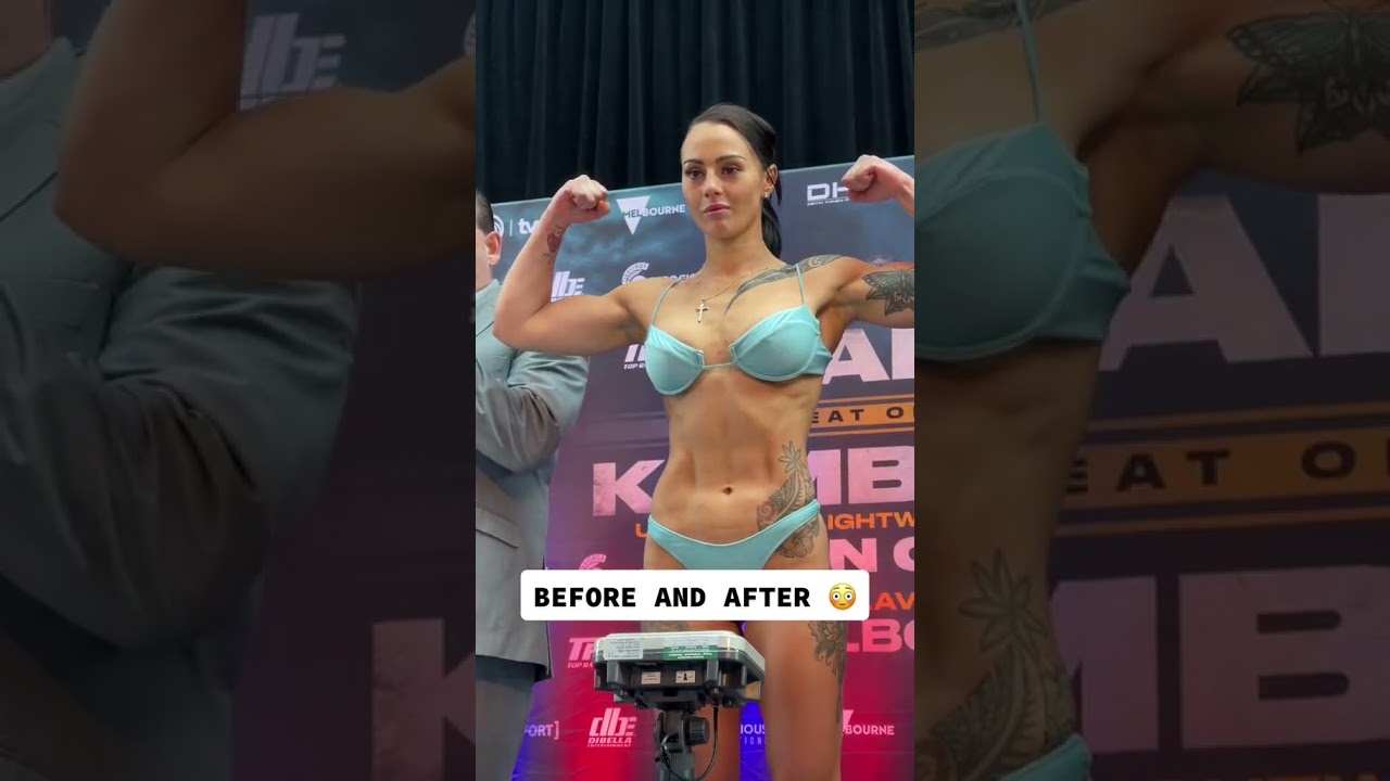 Cherneka Jhonson su antes y despu&eacute;s de la pelea.  #mma #ufc #boxeomundial .