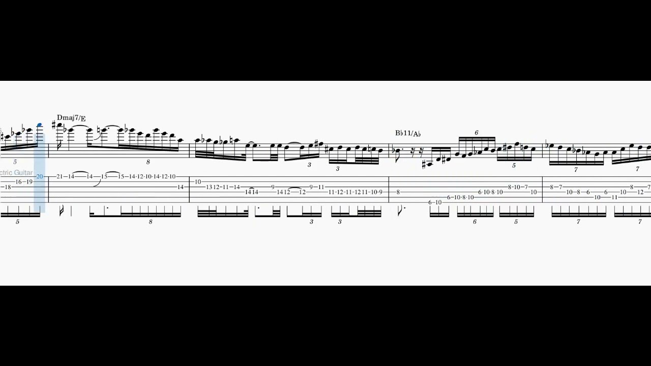 Allan Holdsworth/Planet X- Desert Girl solo transcription