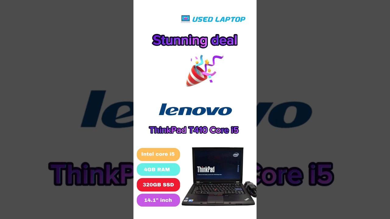 Lenovo ThinkPad T410 Core i5 Renewed Laptop at cheapest cost in Dubai, UAE.
