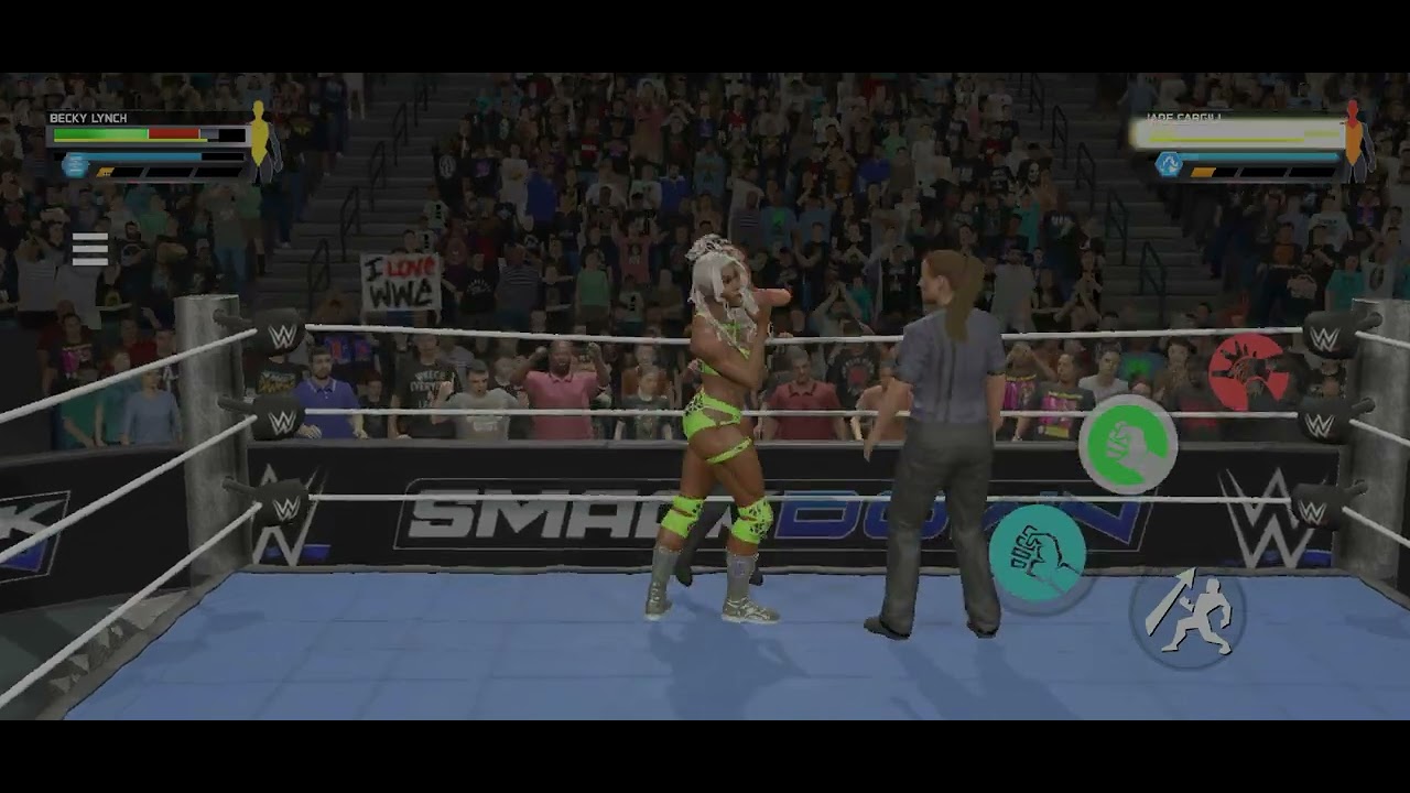 Becky lynch VS Jade cargill full intense fight scene 😱🤯🥶#wwe #viral #wwe2k22 #wwetalky 