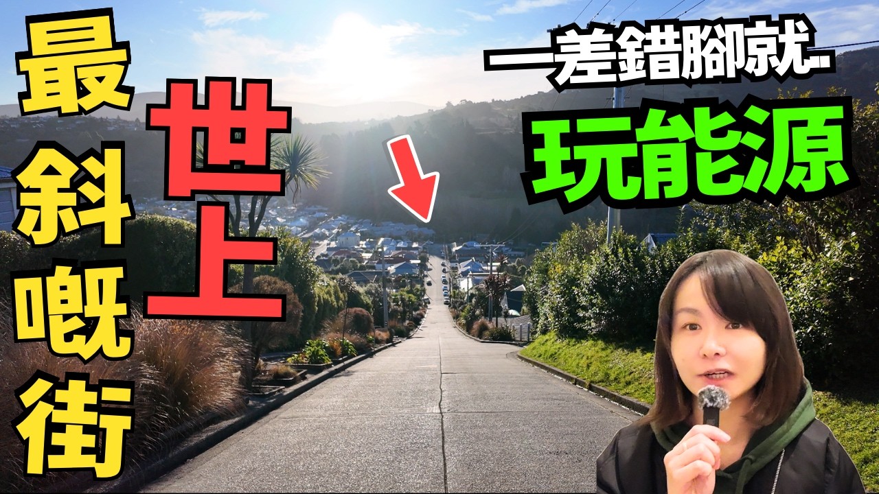 千祈唔好泊架車喺度?! 世上最斜嘅街! 紐西蘭自駕遊 | 南島但尼丁 CC中文字幕  #廣東話 #紐西蘭