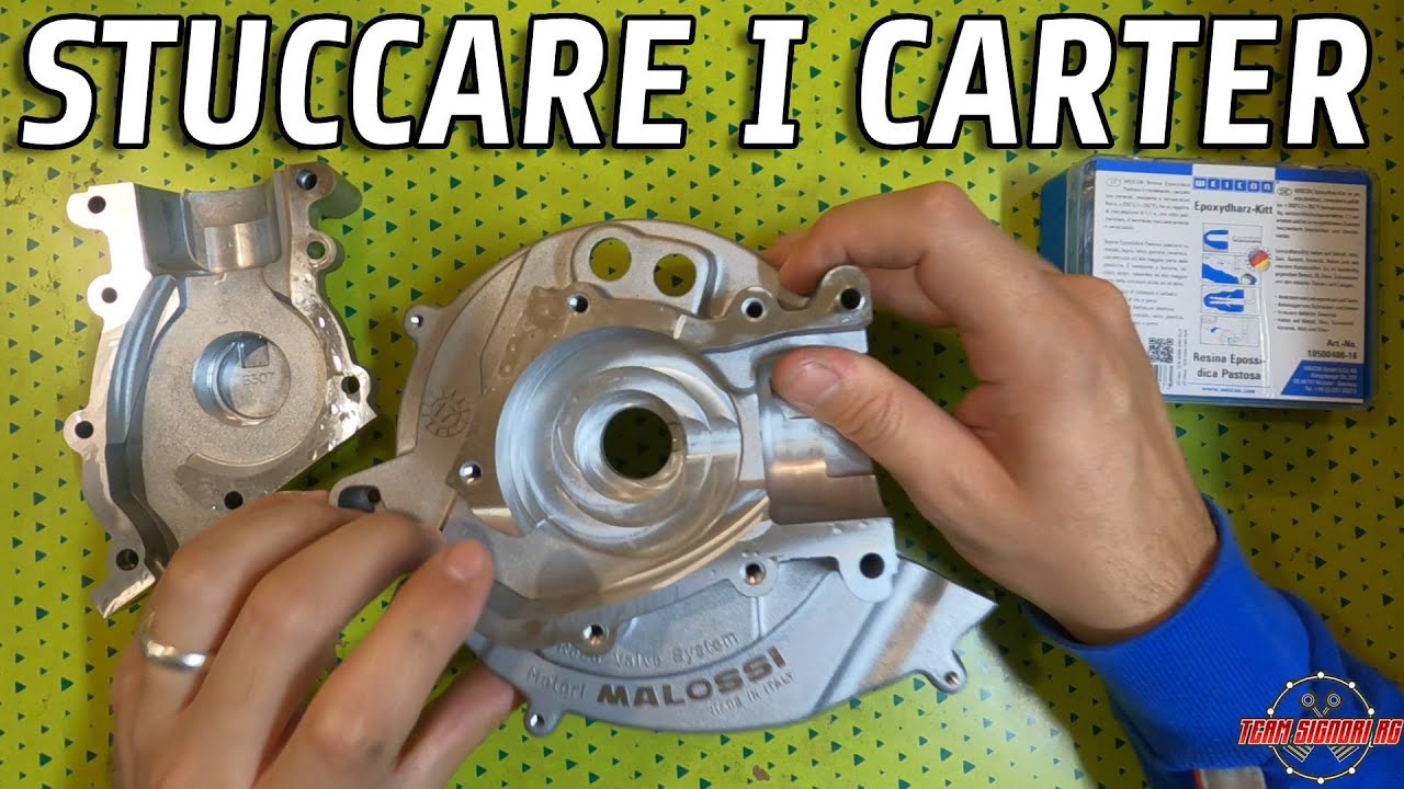 STUCCATURA E PREPARAZIONE CARTER MALOSSI MPONE per CIAO SI BRAVO BOXER GRILO SUPERBRAVO !!!
