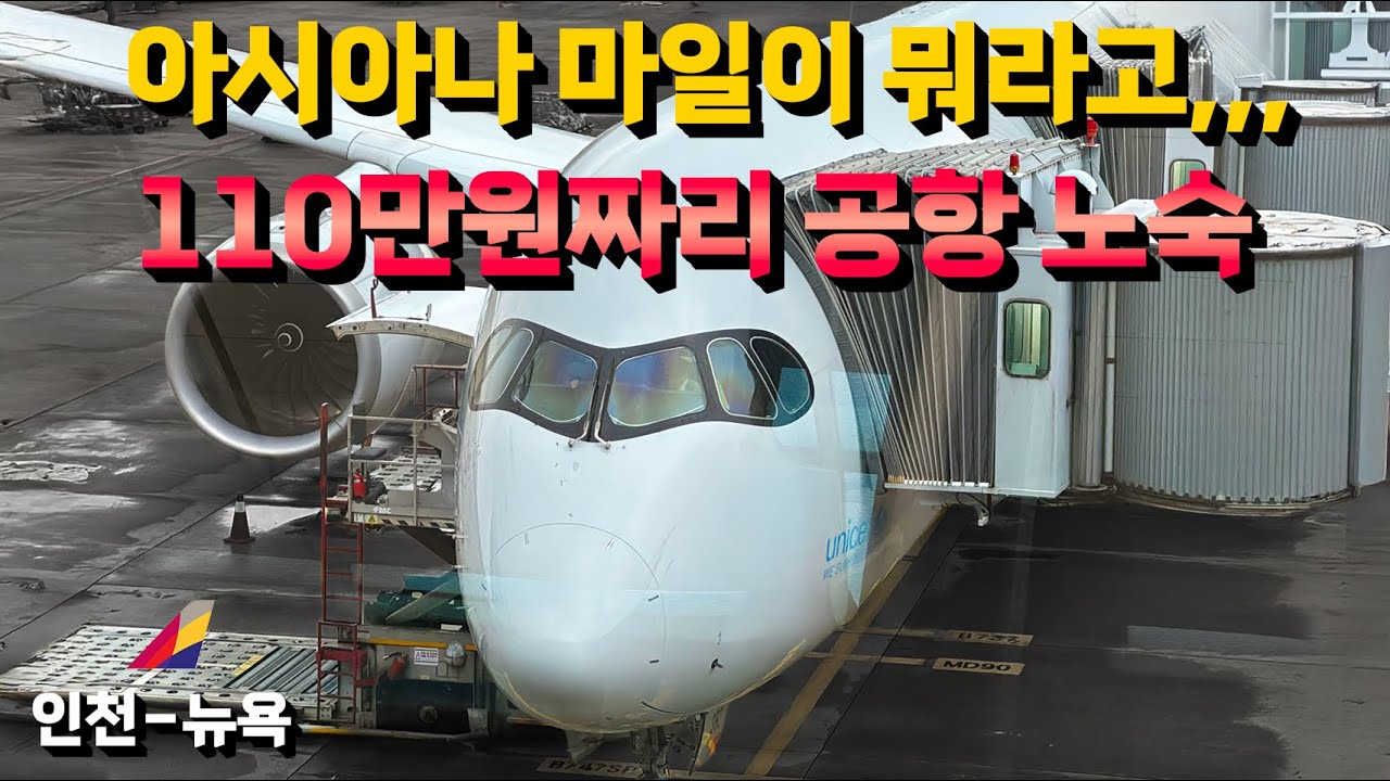 아시아나 티어가 뭐라고,,, 110만원내고 노숙한 썰... 아시아나 인천-뉴욕 a350 탑승기