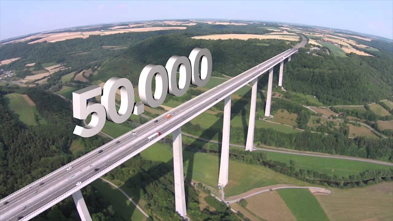 Größte Talbrücke Deutschlands - Kochertalbrücke | Die Region von oben
