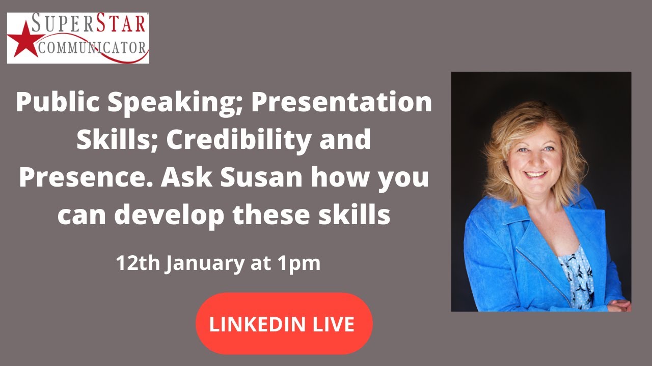#AskSusan about Top Tips Public Speaking, Presentations & Meeting Skills