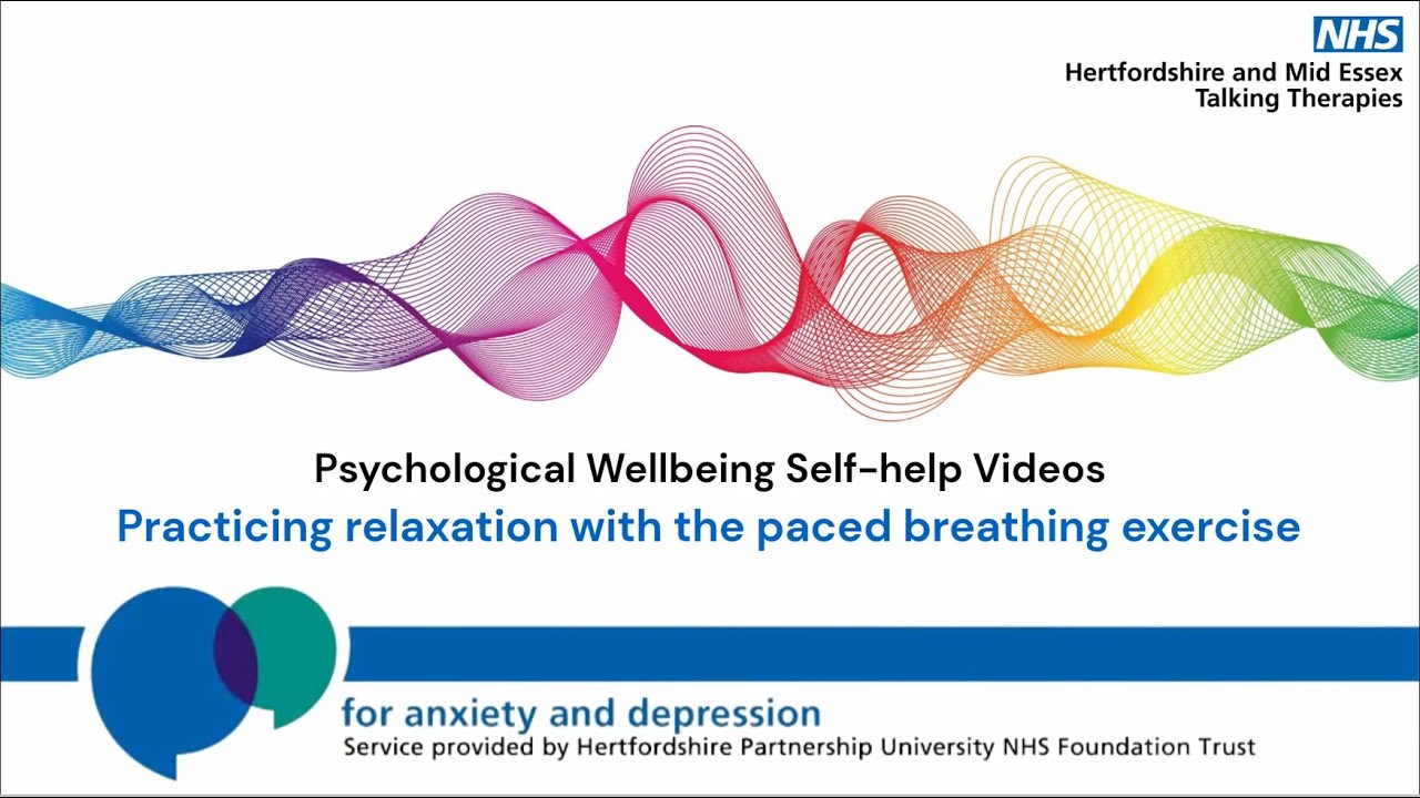 Practicing relaxation with the paced breathing exercise