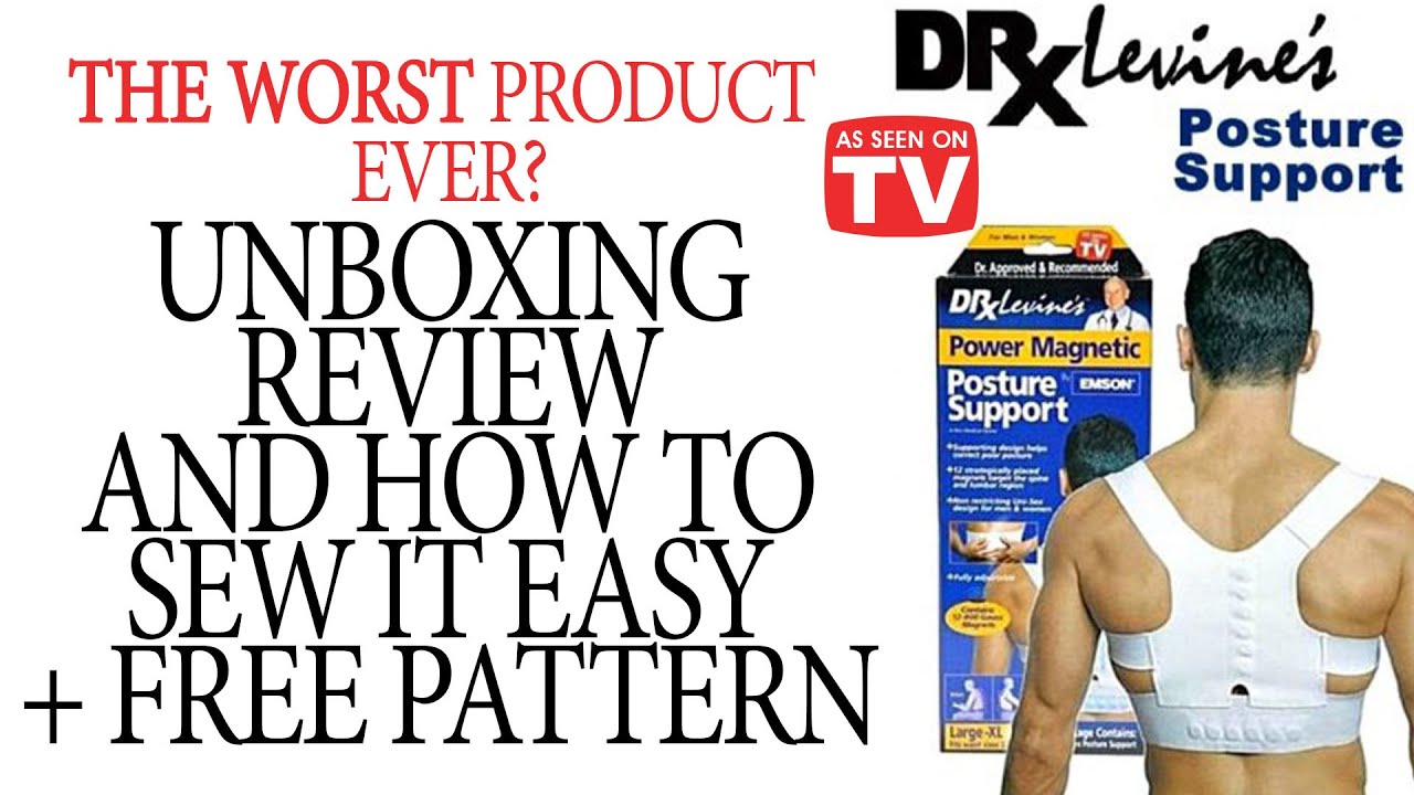 HOW TO SEW A POSTURE SUPPORT/CORRECTOR + UNBOXING, REVIEW AND MORE...