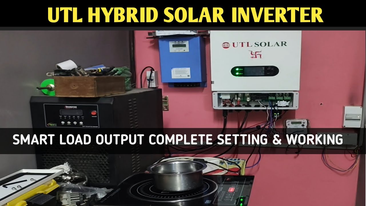 Utl 5kw Hybrid Inverter Smart Load Output setting | Hybrid solar inverter transformerless 