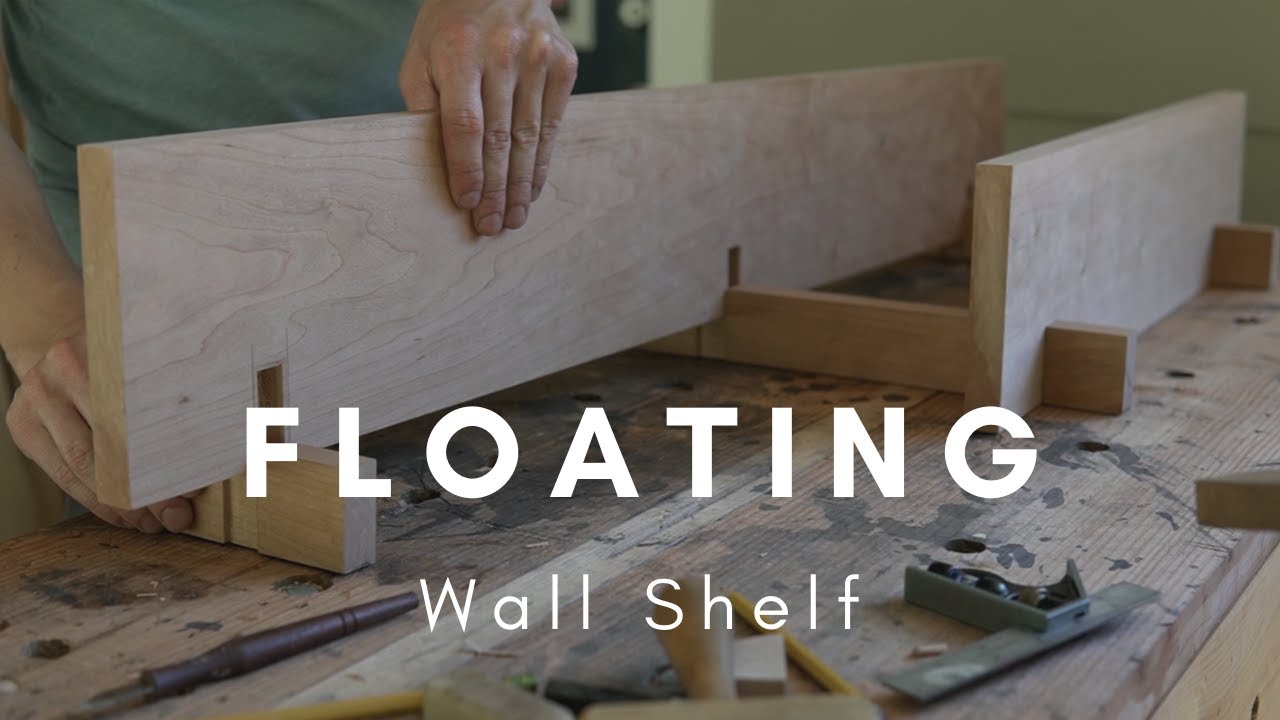 Making a Floating Wall Shelf // Quiet Woodworking