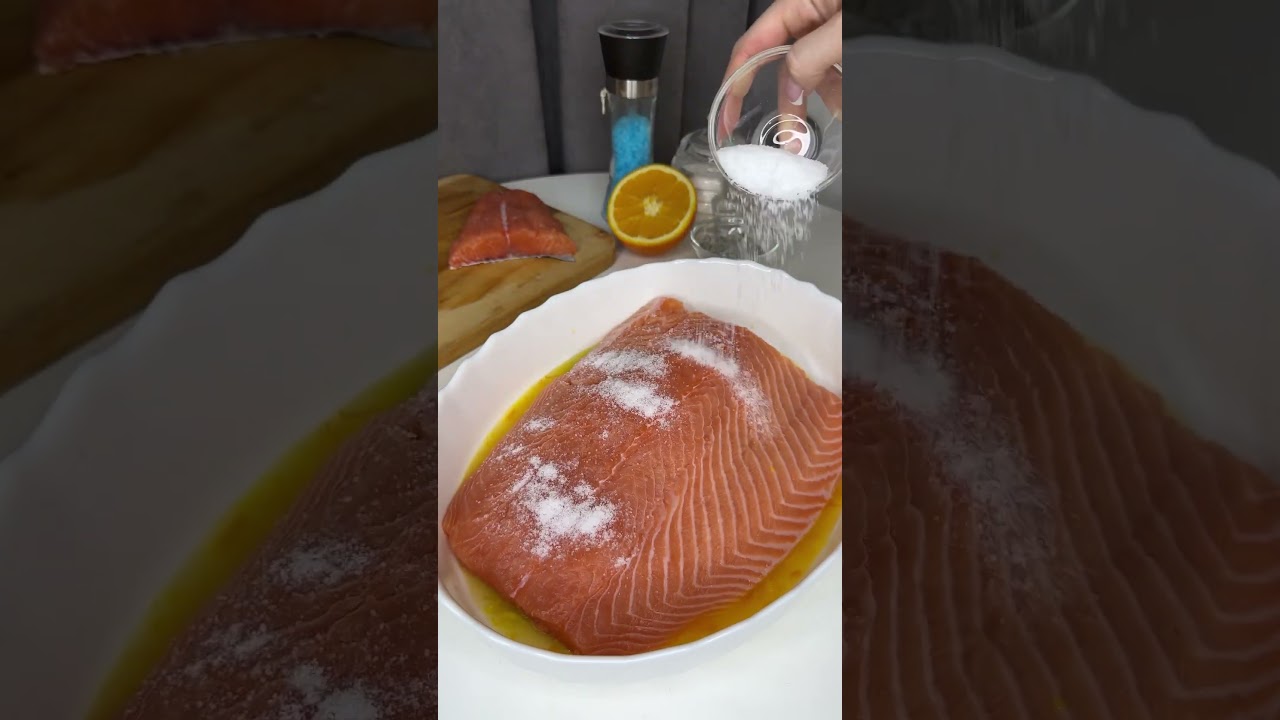 🐟Somon slab Sărat perfect pentru orice masă de sărbătoare !👍 Abonează-te pentru mai multe Rețete