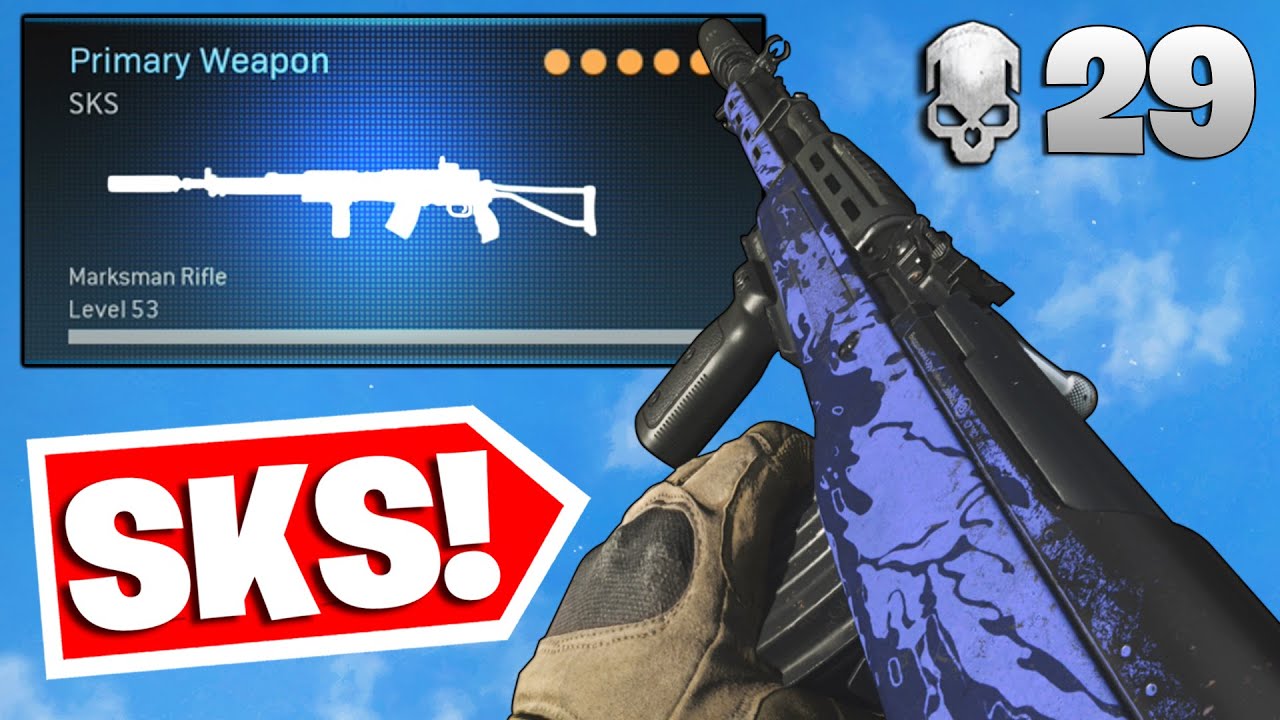 the SKS is OVERPOWERED in WARZONE! BEST 