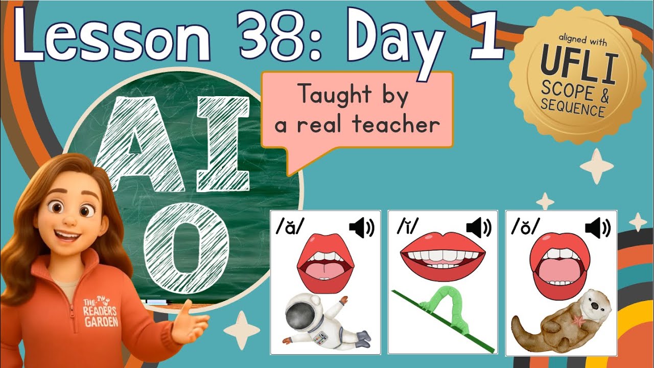 Lesson 38 Day 1: Short A, I, and O Review | LEARN PHONICS | Aligned with UFLI Scope & Sequence