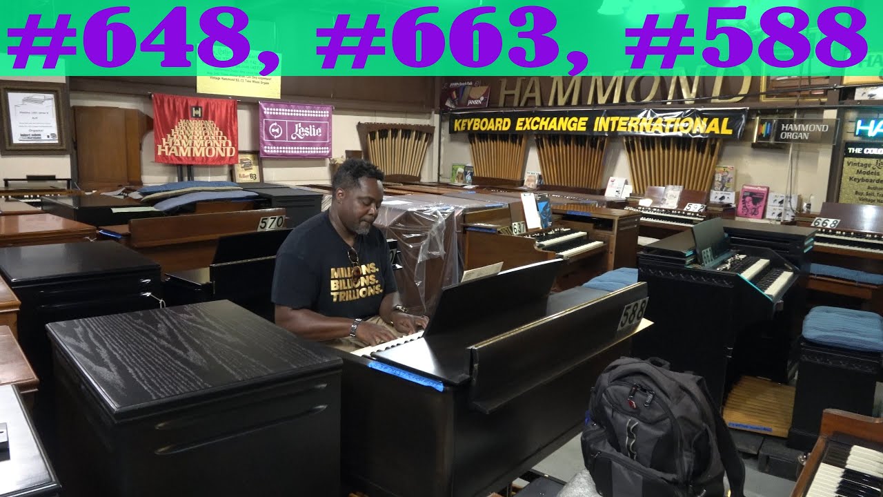 #648 B3, #663 B2/B3, #588 B3 demo by Kevin at KeyboardExchange.com