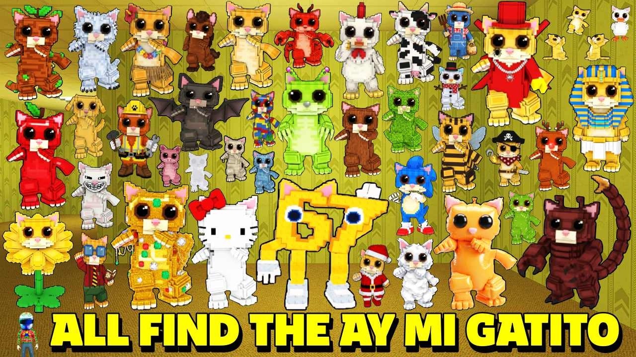 [ 42] How To Get ALL 42 Ay Mi Gatito in Find The Ay Mi Gatito  - Roblox