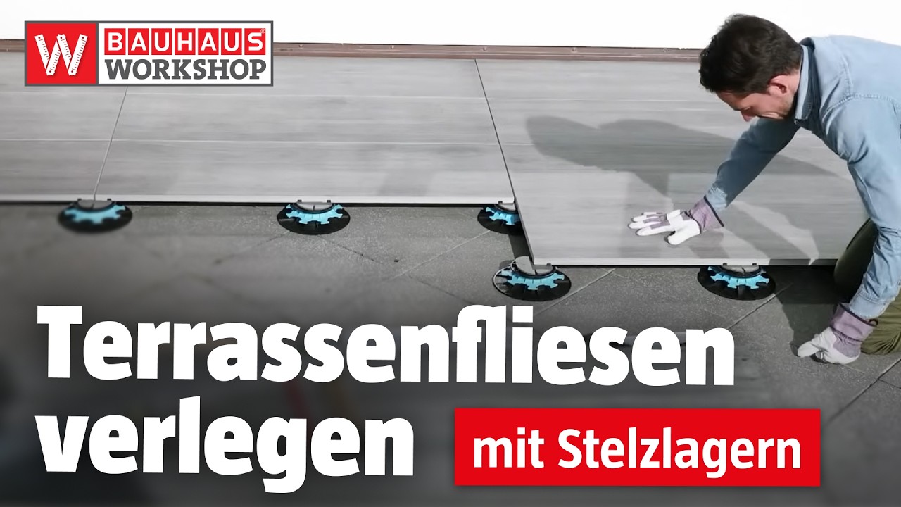 Terrassenfliesen ganz einfach verlegen (mit Stelzlagern) | BAUHAUS