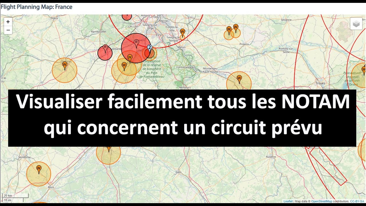 Visualiser facilement les NOTAM qui concerne un circuit pr&eacute;vu
