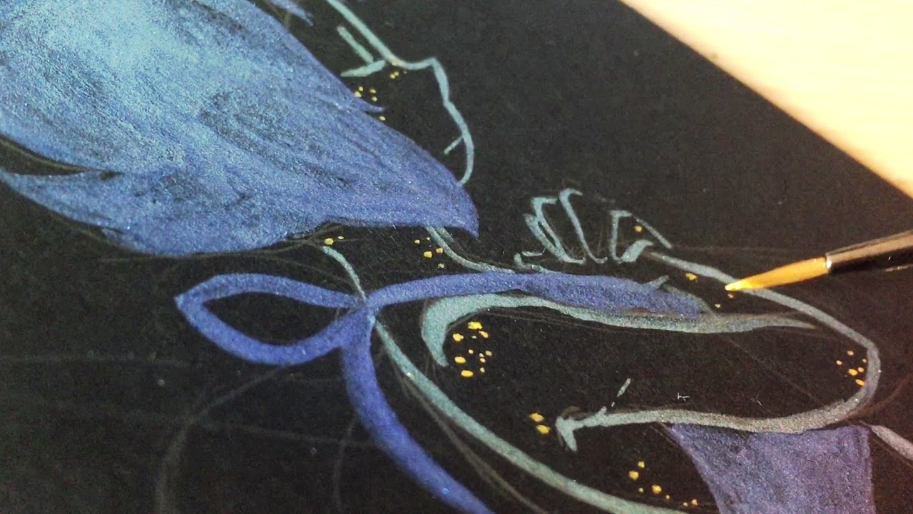 PAINTING ON A SKETCHBOOK - Lapis Lazuli ヽ(ﾟｰﾟヽ)
