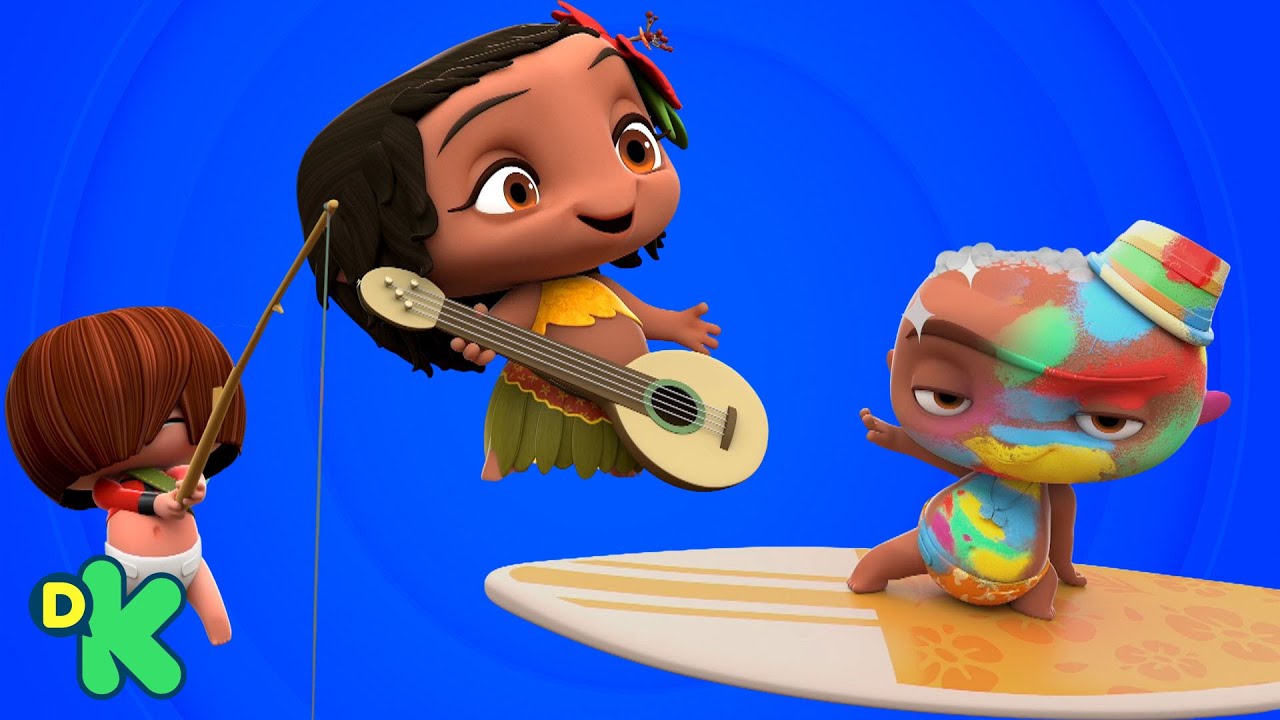 Os bebês se divertem no mar | Mini Beat Power Rockers | Discovery Kids Brasil