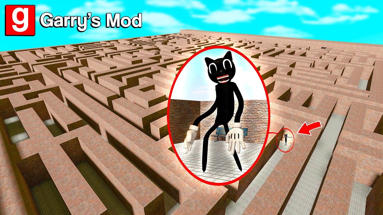 SCP КАРТУН КЭТ -ТЕН ҚАШТЫҚ! ЖАҢА РУБРИКА - ЛАБИРИНТТЕН ШЫҒУ ◆ Garry's Mod