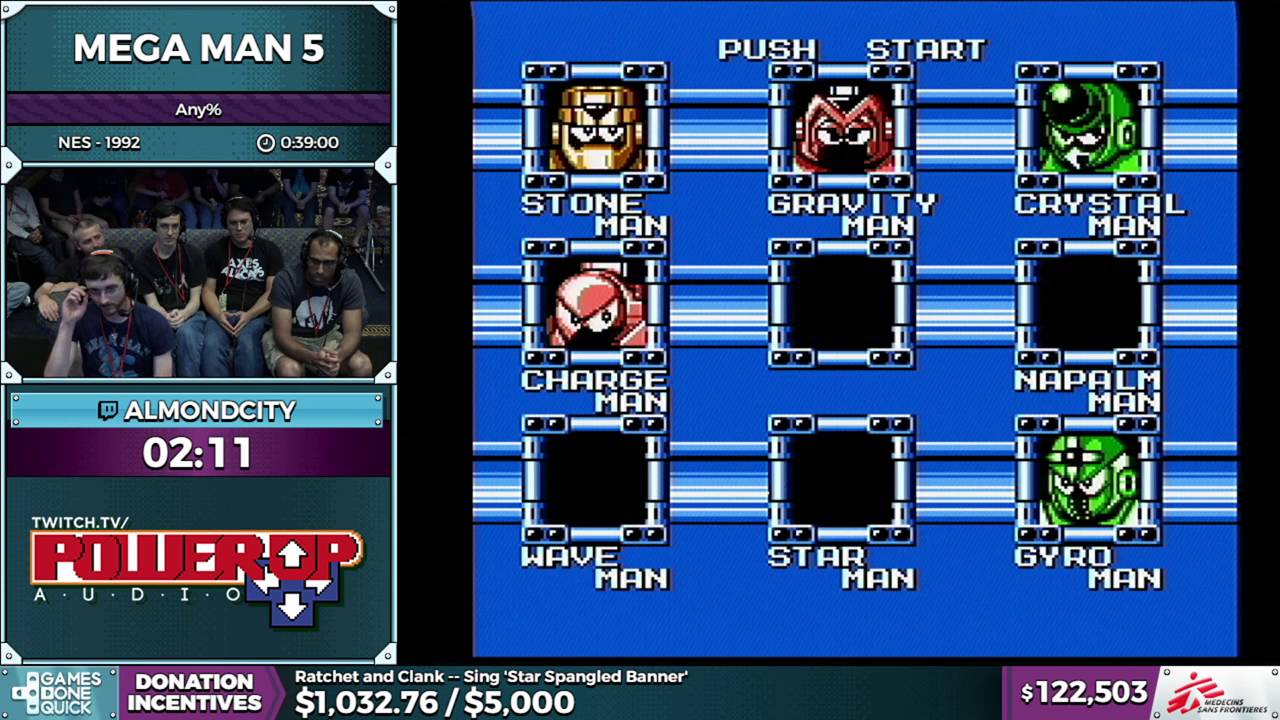 Mega Man 5 by almondcity in 0:34:34 - SGDQ2016 - Part 33