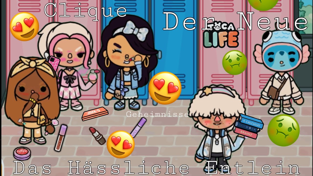 Eine Neue Schule🏫 eine Clique🩵💛🩷 und das Hässliche Entlein🦆🤢 TocaBocaStory 