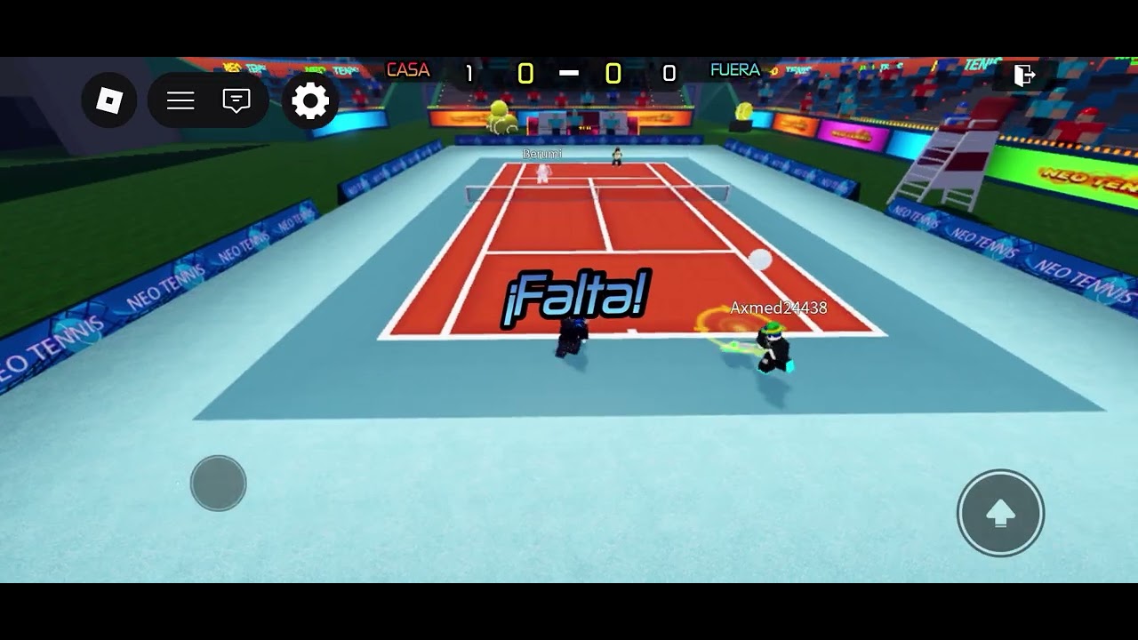 Jugando tenis neo