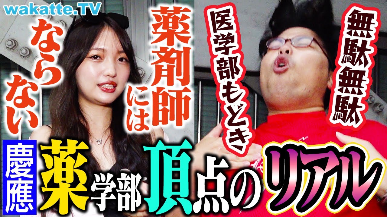 【私立薬学部トップ】慶應薬学部のリアルを聞いたら驚きの連続だった！【wakatte TV】#1088